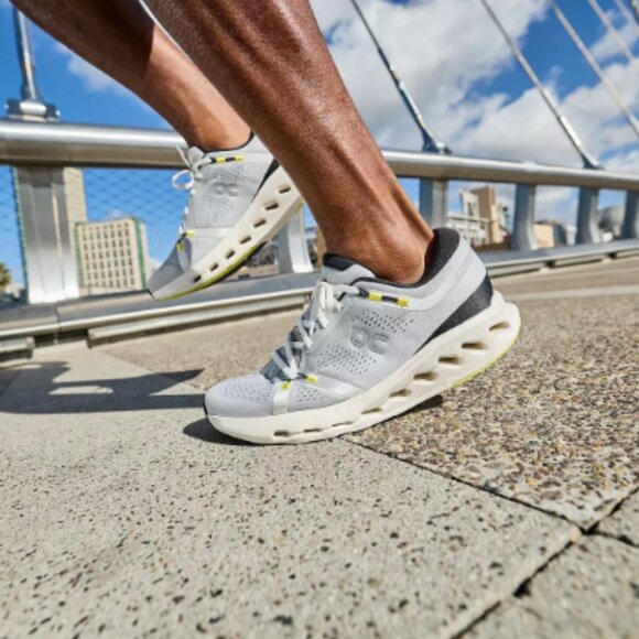 On Men's Cloudsurfer 2 Running Shoes - Glacier - Picture 1 of 7